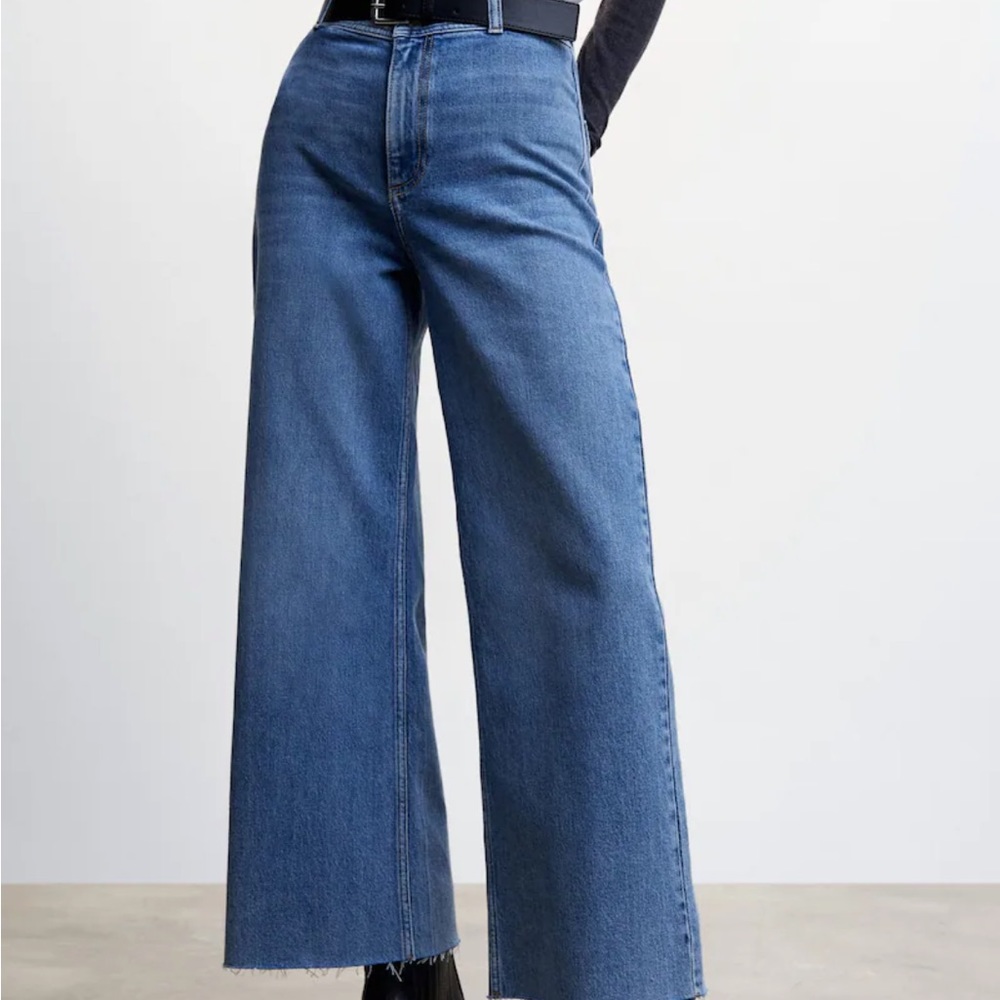 Mango wide leg denim